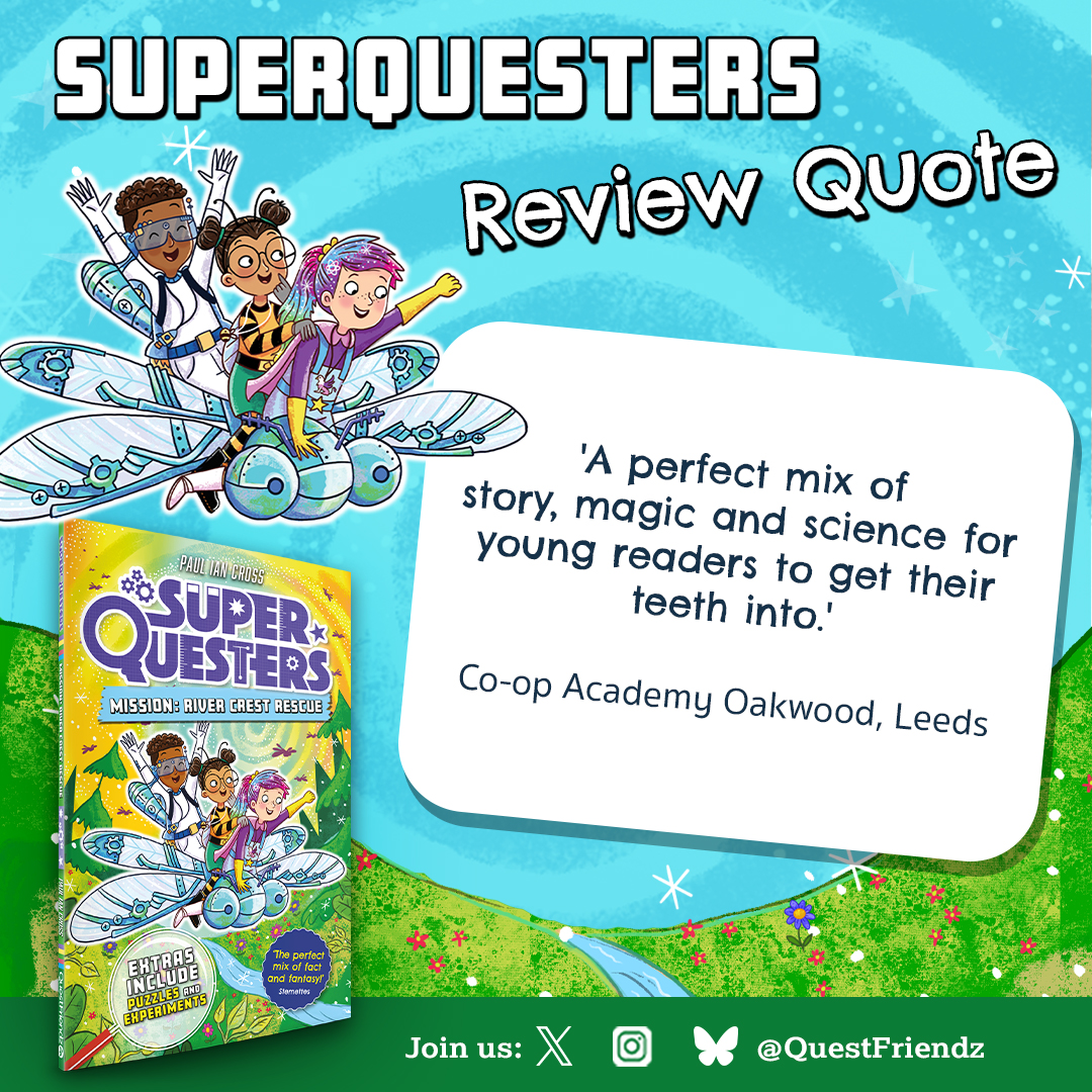 Happy #BackToSchool week! We are starting the new term with a great review from @coopoakwood school who received a copy of SuperQuesters: Mission: River Crest Rescue by <a href="/pauliancross/">Paul Ian Cross</a> from <a href="/readforgooduk/">Read for Good</a>. And loved it!❤️

Find out more now:
tinyurl.com/AmazonSQRM