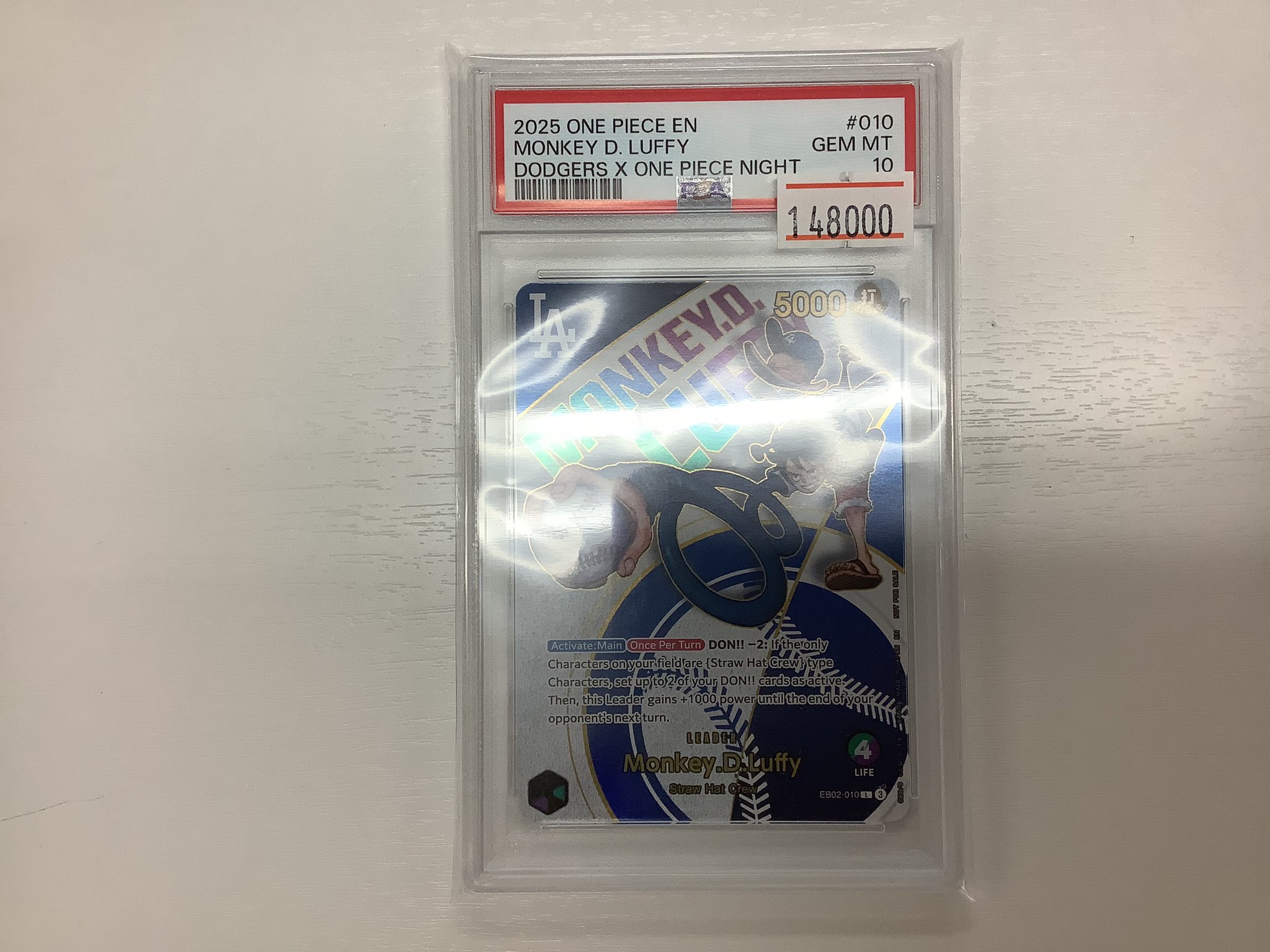 PSA10 ドジャース　ルフィ2025 ONE PIECE EN PSA10 ドジャース ルフィ2025 ONE PIECE EN - メルカリ