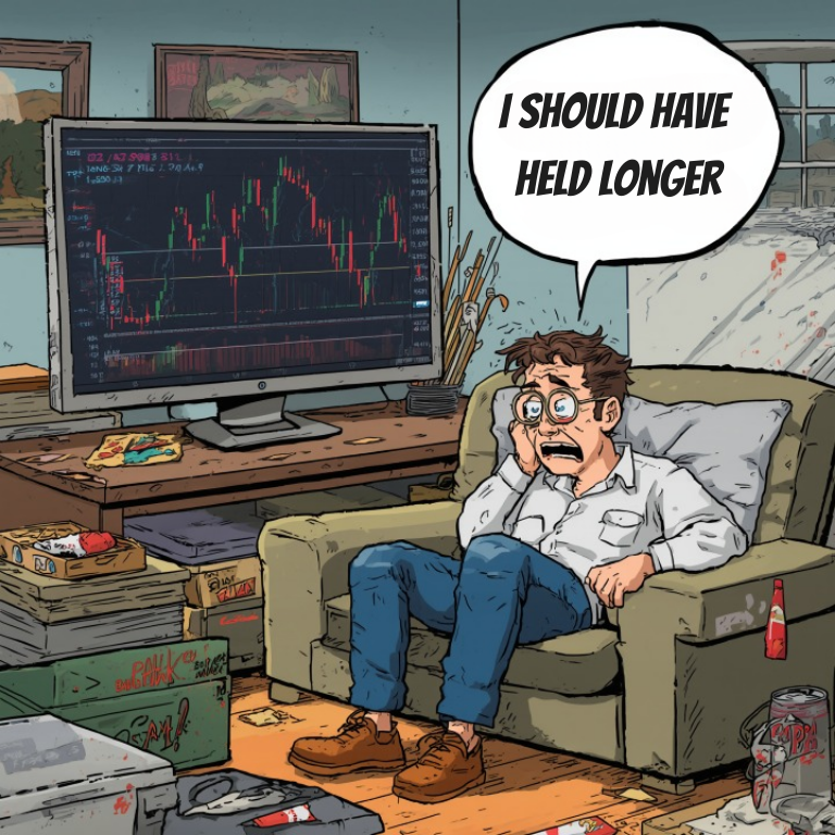 tradingedge24's tweet photo. Never regret after the fact 🧵

Watching the chart climb after you exit and thinking “I should’ve held” is dangerous.
That mindset will stop you from ever succeeding—because one day, the bomb will explode.
Here’s why:
🧵1/5 https://t.co/kyNukrthkl