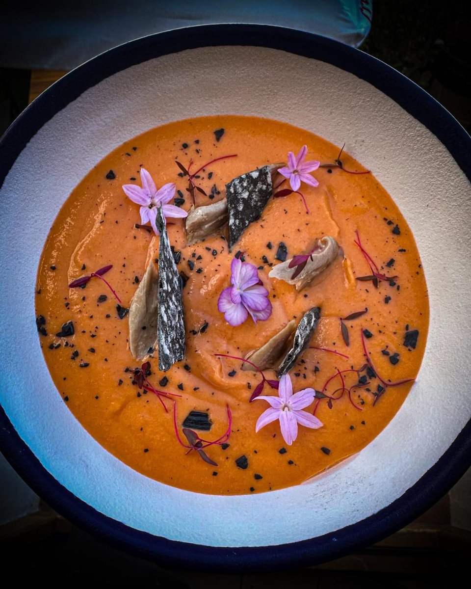 En Pura Cepa, Frigiliana, las Jornadas Gastronómicas se saborean a cucharadas… y con un toque crujiente.

Su salmorejo es puro equilibrio: cremoso, fresco y con ese punto andaluz que conquista desde el primer bocado. Y para darle contraste, nuestra Regañá The Dark.