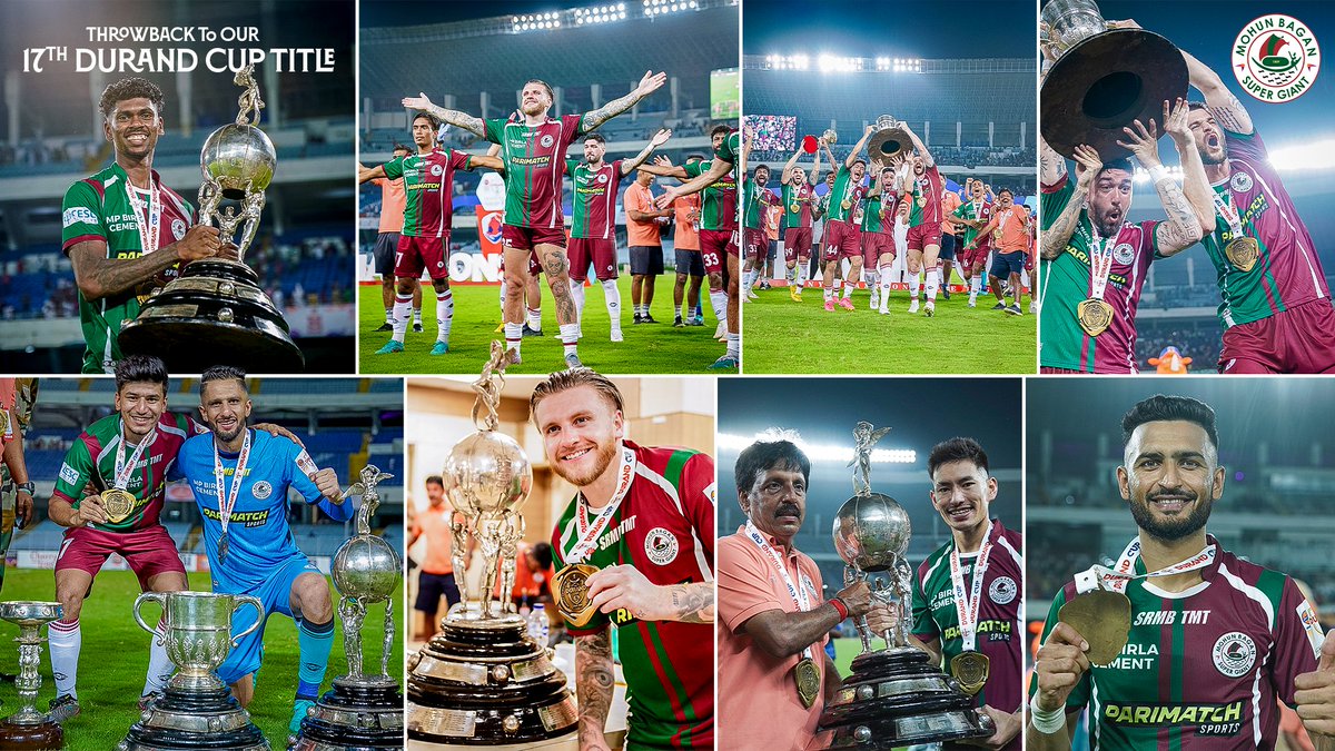 3rd September 2023 ➡ Our record-breaking 17th Durand Cup title 🏆 

#MBSG #JoyMohunBagan #আমরাসবুজমেরুন