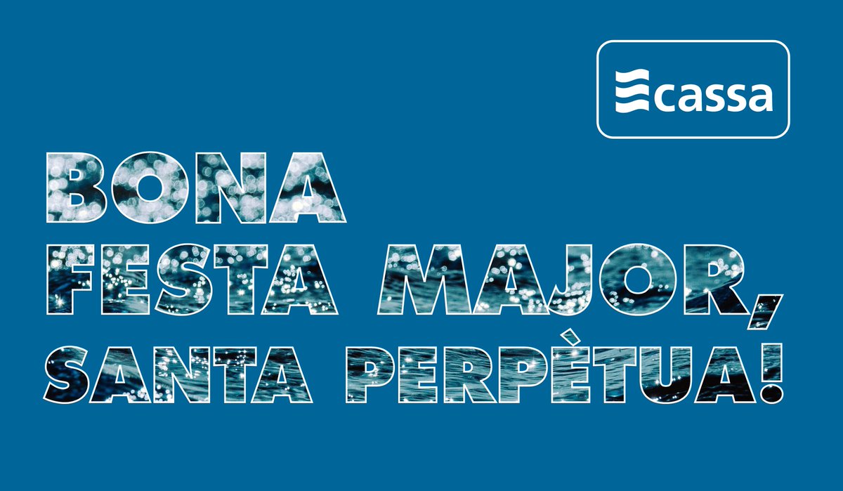 A partir d'avui... a #SantaPerpètua estem de festa! 🎶🎈🎊

Tot l'equip de #CASSA, especialment el que treballa al servei d'aigües de Santa Perpètua de Mogoda, us desitgem molt bona Festa Major! 🎉

#SPM
#CASSAambSPM
<a href="/ajuntamentSPM/">Aj Santa Perpètua</a>