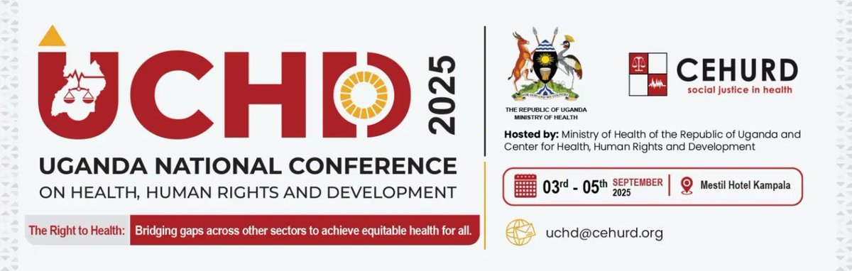 We are honored to be part of #UCHD2025, standing by this year’s theme of ‘Reimagining Health Systems for Equity and Resilience’. Thanks to <a href="/MinofHealthUG/">Ministry of Health- Uganda</a> and <a href="/cehurduganda/">CEHURD Uganda</a> for organizing this great conference.