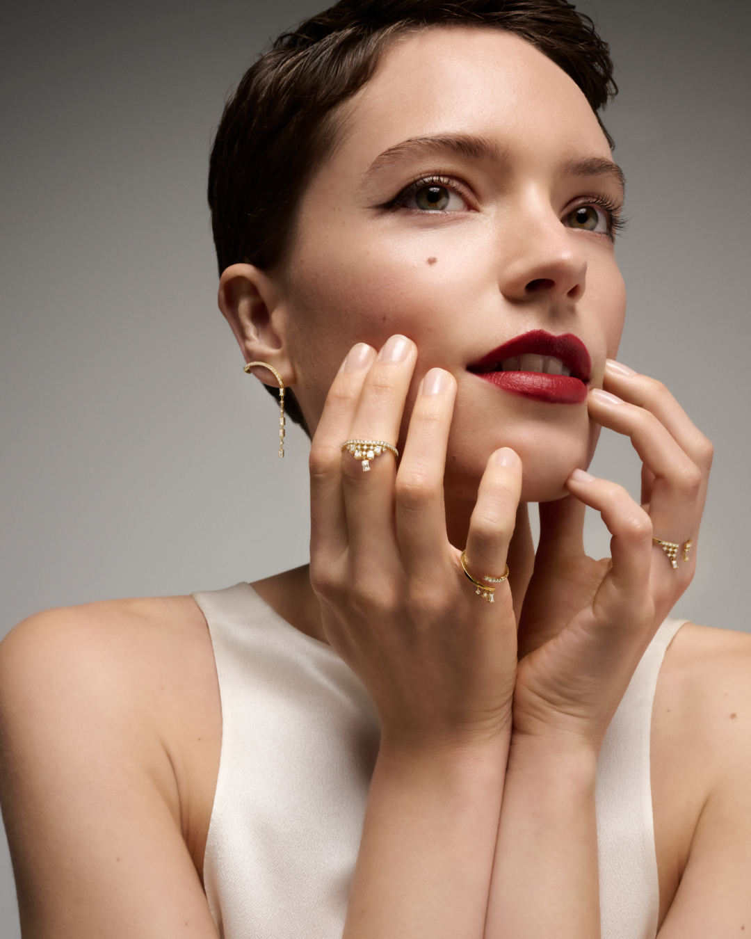 販売証明書有】‧✧̣̥̇‧AHKAH‧✧̣̥̇‧可愛い☆ローラハート☆片耳