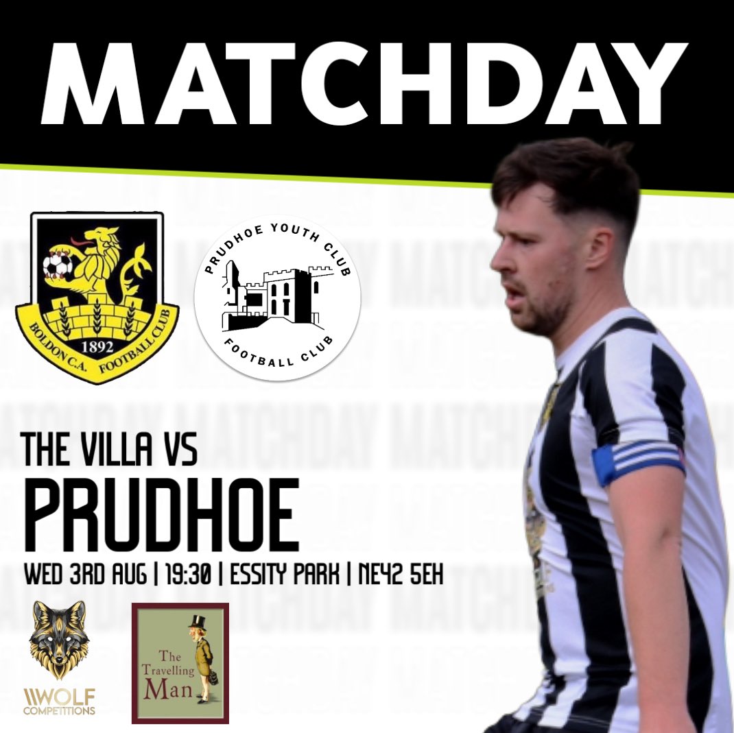 Boldon CA FC (@caboldon) on Twitter photo Back on the road π 
π <a href="/Prudhoeycfc/">Prudhoe Youth Club FC</a> 
π‘ Essity Park | NE42 5EH
π£ 19:30 KO
ποΈ Β£6 | Β£3
π€ Wolf Competitions | The Travelling Man
#PRUvBOL | #BoldonCA Back on the road π 
π <a href="/Prudhoeycfc/">Prudhoe Youth Club FC</a> 
π‘ Essity Park | NE42 5EH
π£ 19:30 KO
ποΈ Β£6 | Β£3
π€ Wolf Competitions | The Travelling Man
#PRUvBOL | #BoldonCA