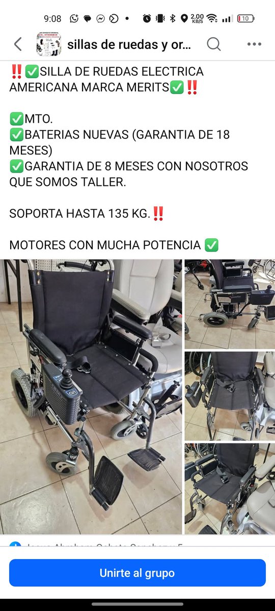 FreddyLazarin's tweet photo. @adrianm10 me ayudas a comprar esta silla de ruedas eléctrica para mí movilidad?? Cuesta 16k https://t.co/H0EoEAH5OS