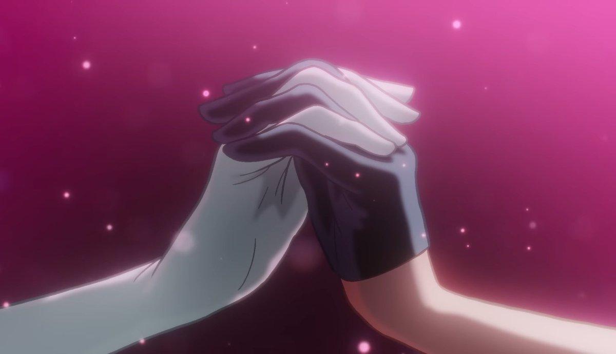 "Don't be afraid. Hold my hand, mademoiselle."