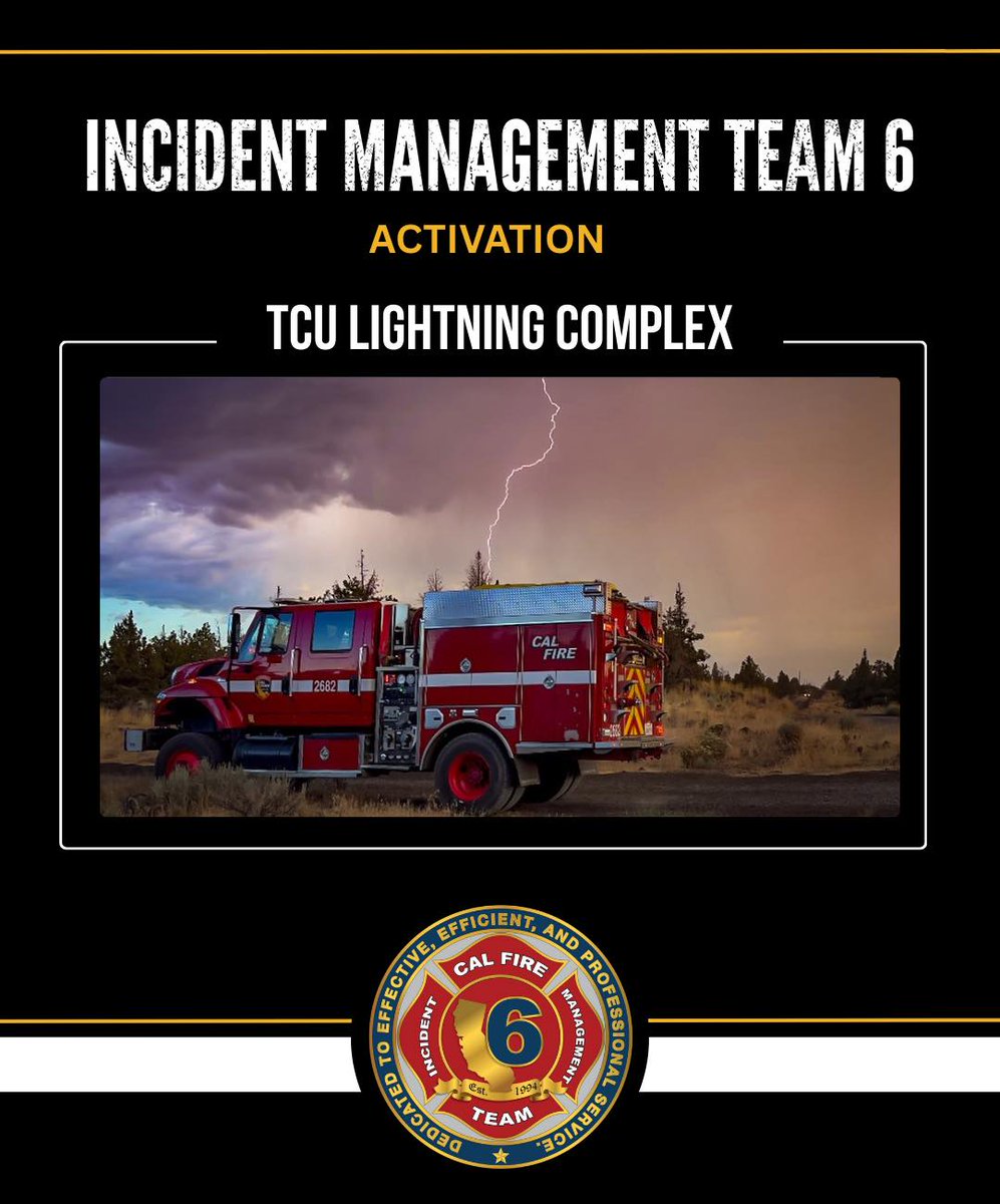 CAL_FIRE's tweet image. CAL FIRE Incident Management Team 6 has been activated to the TCU September Lightning Complex in Tuolumne County.  

As of this evening (09/02), the fire has burned over 7,700 acres.  

Get the latest updates at: fire.ca.gov 

#CALFIRE #IMT6 @CALFIRETCU