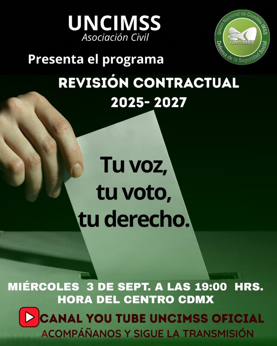 norte_cdmx's tweet photo. Te esperamos mañana, qué sigue después del Congreso Nacional?. Ten presente, construye un futuro mejor para todas y todos.
@ https://t.co/8yKTMEDX77