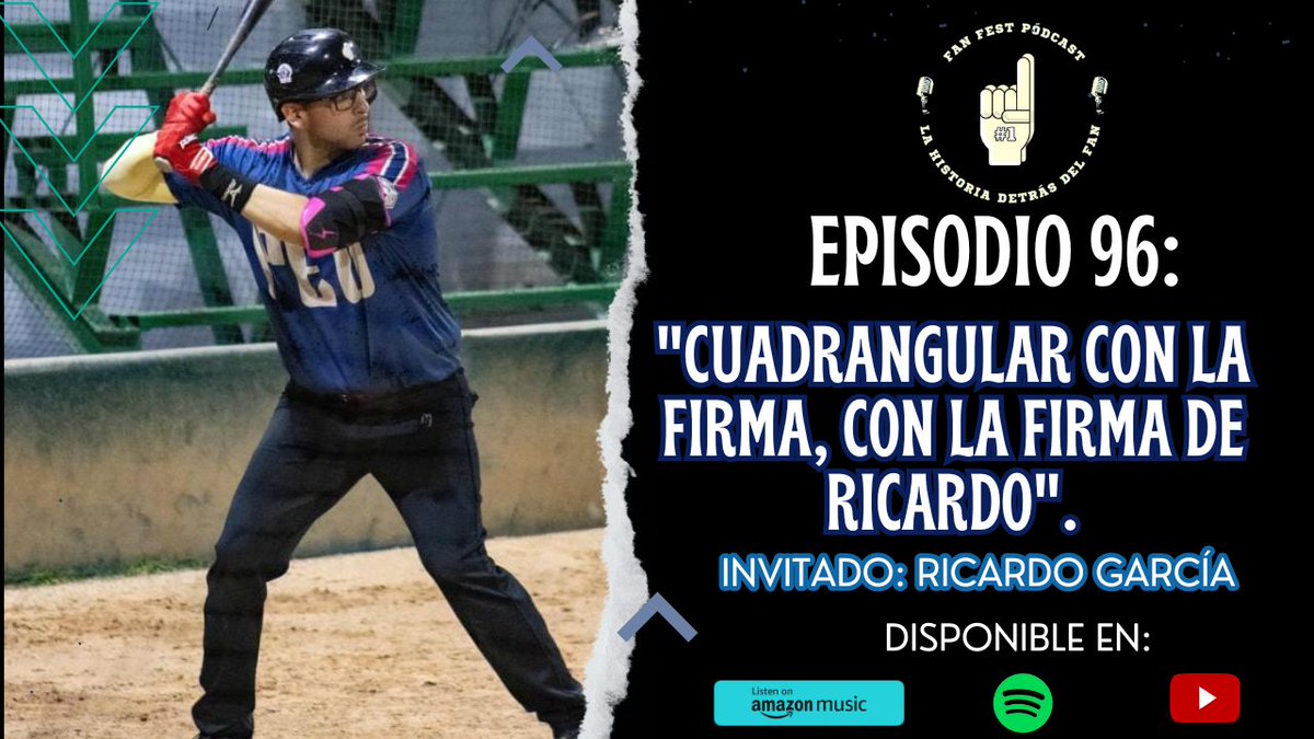 FanFestPodcast's tweet photo. Hoy es martes de Fan Fest Pódcast.

En el episodio 96 nos acompaña Ricardo García, cronista deportivo y creador de @Pelotaenorbita.

Episodio disponible en: 
🎧📹Spotify: 
https://t.co/tbyCv7RboQ

📹Youtube: 
https://t.co/gn1ZhdOzV3

#podcast #baseball #redsox #spotify https://t.co/saKhseqg2n