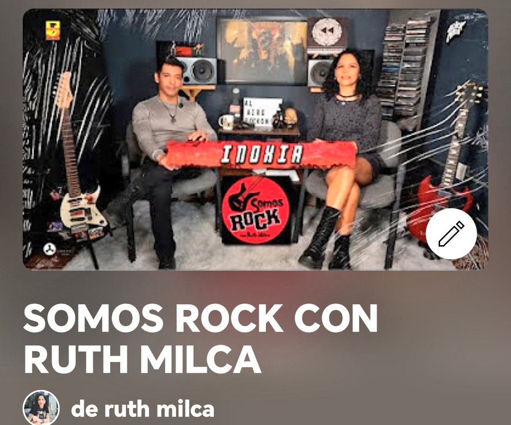 vt.tiktok.com/ZSAG6X6ss/ #detrasdecamaras con <a href="/InoxiaBand/">Inoxia band</a>  en Somos Rock con Ruth Milca  completo en <a href="/discosdenver/">Discos Denver</a> 🎥 salud❗