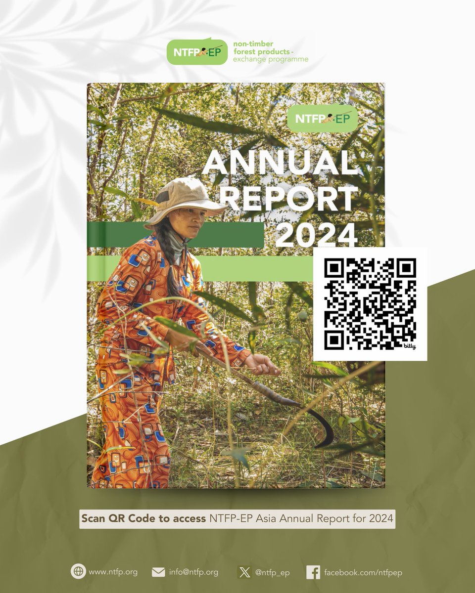 🌿 𝐄𝐱𝐜𝐢𝐭𝐢𝐧𝐠 𝐍𝐞𝐰𝐬! 𝐓𝐡𝐞 𝐍𝐓𝐅𝐏-𝐄𝐏 𝐀𝐧𝐧𝐮𝐚𝐥 𝐑𝐞𝐩𝐨𝐫𝐭 𝟐𝟎𝟐4 𝐢𝐬 𝐧𝐨𝐰 𝐩𝐮𝐛𝐥𝐢𝐬𝐡𝐞𝐝! 🎉

🔗 𝙍𝙚𝙖𝙙 𝙢𝙤𝙧𝙚: ntfp.org/publication_po…

Thank you for your support! 🙏

#AnnualReport2024
#LinkingPeoplesandForests
#NTFPs
