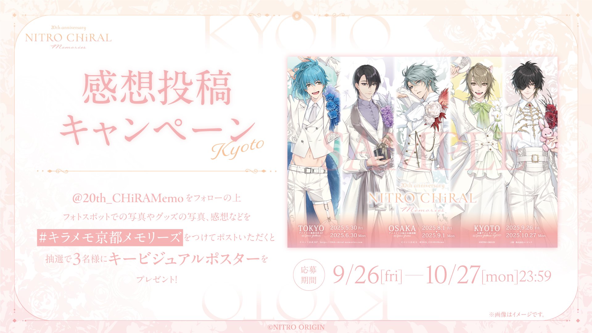 ニトロキラル展/キラメモ 入場特典 ころっと くじ ポストカード セット ニトロキラル展/キラメモ 入場特典 ころっと くじ ポストカード