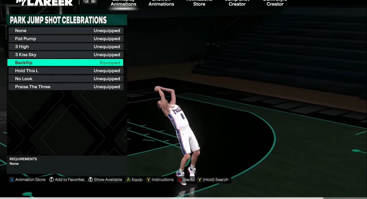 Glock9teen_yt's tweet image. only one green animation unlocked at starter 4? throw some more og animations in there before official release 🙏🏽 @NBA2K @Mike_Mainzer @itsEvanCC @LD2K @Beluba @CHoops4Life