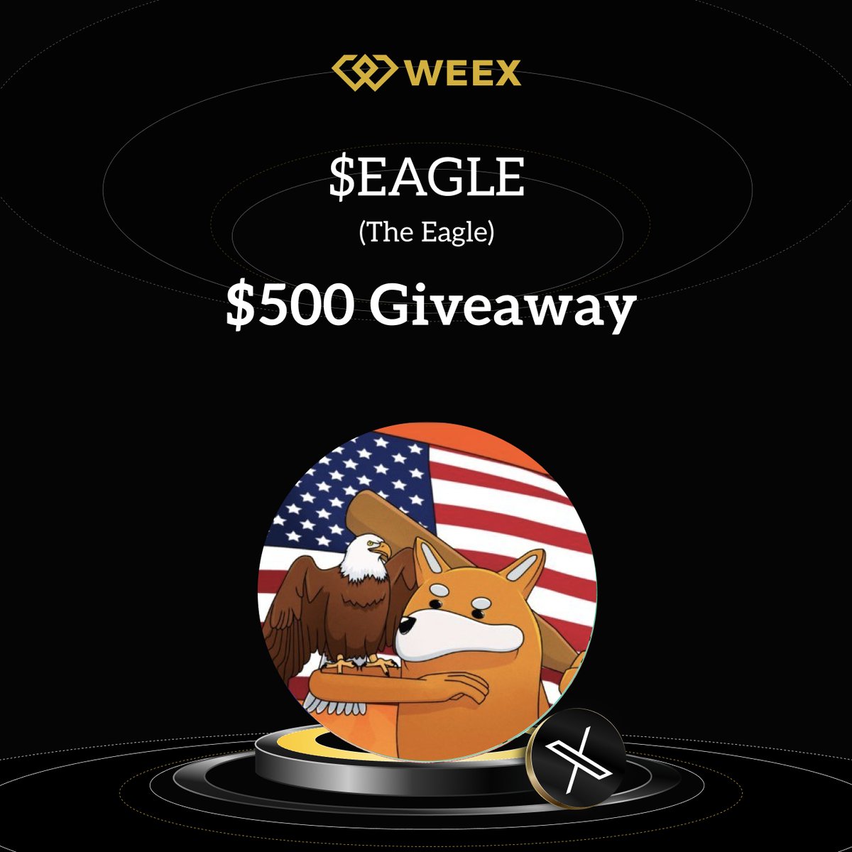 WEEX (@weex_official) on Twitter photo 🚀 $EAGLE <a href="/BNB_Eagle/">EAGLEBUILDER 🦅🇺🇸 - CTO</a> is LIVE on #WEEX Spot
🎉 $500 $EAGLE Giveaway – 20 winners, $25 EAGLE each!
How to join:
1️⃣ Follow <a href="/WEEX_Official/">WEEX</a> + <a href="/BNB_Eagle/">EAGLEBUILDER 🦅🇺🇸 - CTO</a>
2️⃣ Like ❤️, RT 🔁 & Tag 3 friends
3️⃣ Comment your WEEX UID
⏳ Ends: Sep 11, 2025 | 10:00 UTC
📝 Register: bit.ly/3EIrEiq 🚀 $EAGLE <a href="/BNB_Eagle/">EAGLEBUILDER 🦅🇺🇸 - CTO</a> is LIVE on #WEEX Spot
🎉 $500 $EAGLE Giveaway – 20 winners, $25 EAGLE each!
How to join:
1️⃣ Follow <a href="/WEEX_Official/">WEEX</a> + <a href="/BNB_Eagle/">EAGLEBUILDER 🦅🇺🇸 - CTO</a>
2️⃣ Like ❤️, RT 🔁 & Tag 3 friends
3️⃣ Comment your WEEX UID
⏳ Ends: Sep 11, 2025 | 10:00 UTC
📝 Register: bit.ly/3EIrEiq