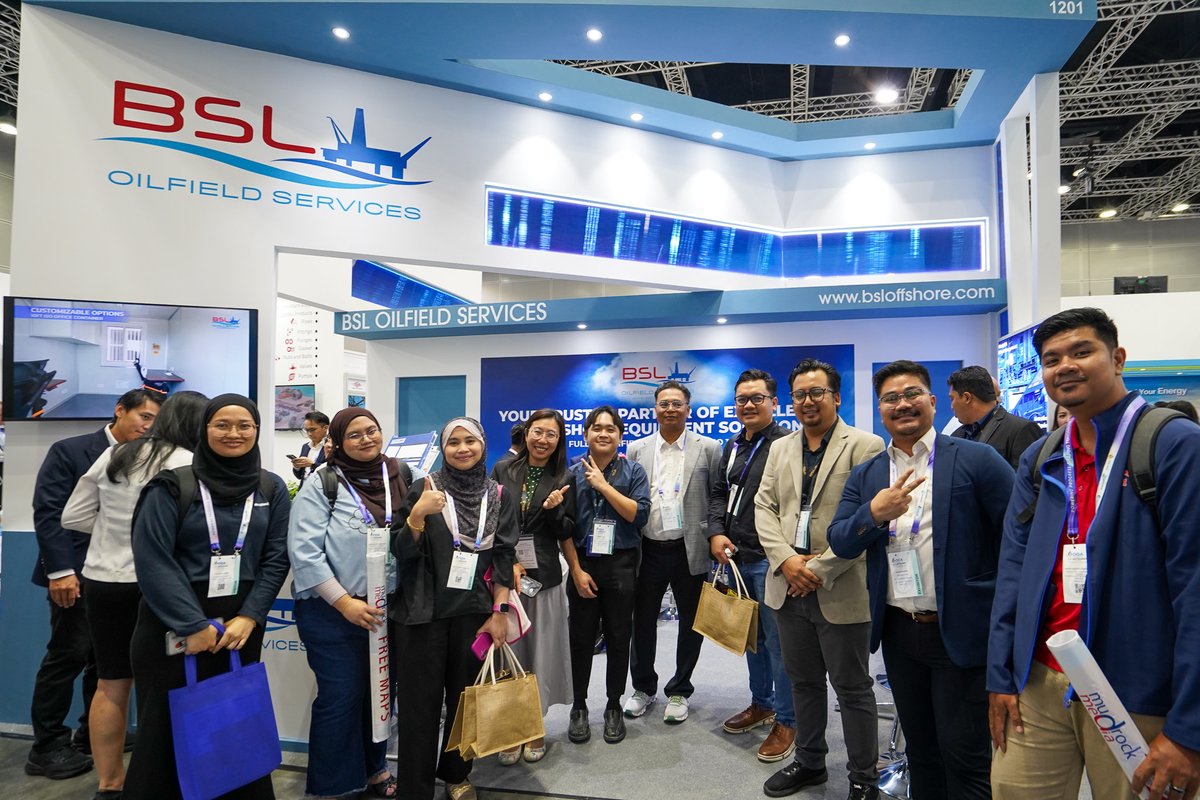 bsloffshore's tweet image. Day 2 at #OGA2025

Come visit us at Booth No. 1201 | Hall 1
📅 Date: September 2-4, 2025  
📍 Venue: Kuala Lumpur Convention Centre

#BSLOilfieldServices #DNVContainers #OffshoreEquipment #DNVEquipment #OGA #OilandGas #WindEnergy
