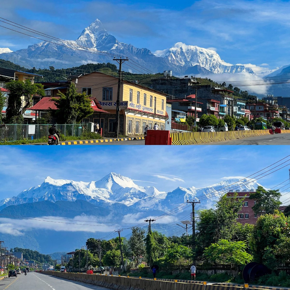 RONBupdates's tweet photo. Finally, Dashain Vibe is here in Pokhara with clear mountain view &amp; beautiful weather. ❤️

Pic. Ashish Puri [@imashishpuri] https://t.co/gqJe59JPO2