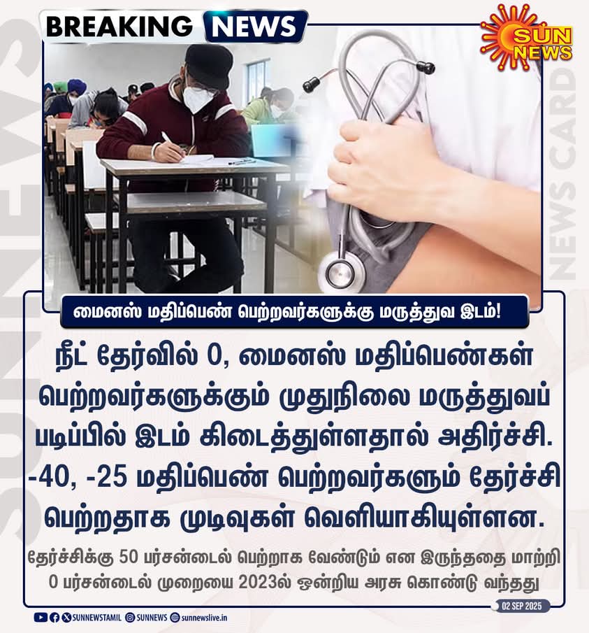 ramrobertr89749's tweet image. இனிமேல் டாக்டர்ஸ் எல்லாம் PG 
எங்க படிச்சாங்க?... NEET ல எவ்ளோ மார்க்ங்கிற டாக்குமெண்ட்ஸ் எல்லாம் அவர்களது கிளினிக் வரவேற்பறையில் வைக்க சொல்லணும்!!🤦🏻‍♂️🤦🏻‍♂️
#neetpg2025 #neetpgmarksdiscrepancy 😫