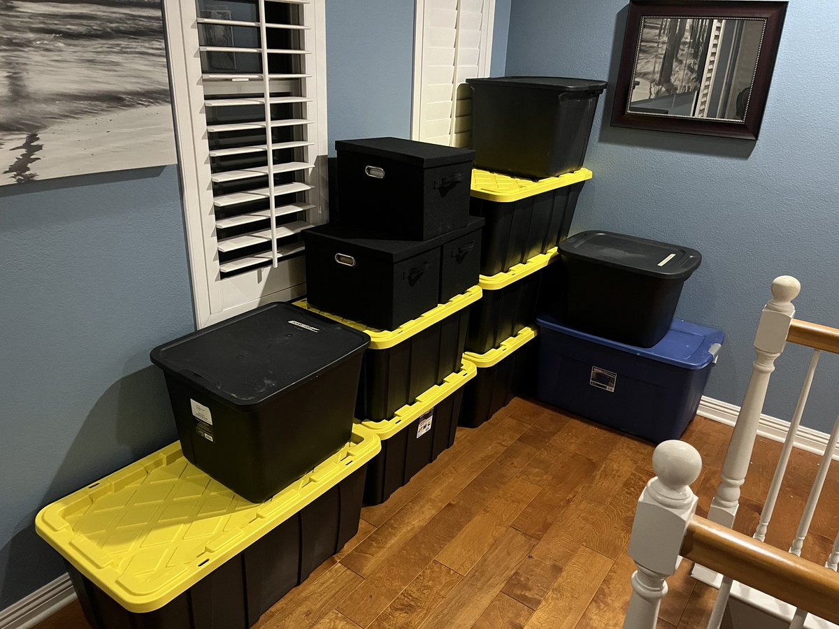 Greg Morgan🌴 (@goodmicwork) on Twitter photo The breakdown has begun. Removed the TV and movie DVDs from the bottom, I’ll leave the top half wrestling portion for a couple of weeks so it can still be visible in the background. After that I’ll be adding them to this giant pile of bins headed for storage. Will probably be out The breakdown has begun. Removed the TV and movie DVDs from the bottom, I’ll leave the top half wrestling portion for a couple of weeks so it can still be visible in the background. After that I’ll be adding them to this giant pile of bins headed for storage. Will probably be out