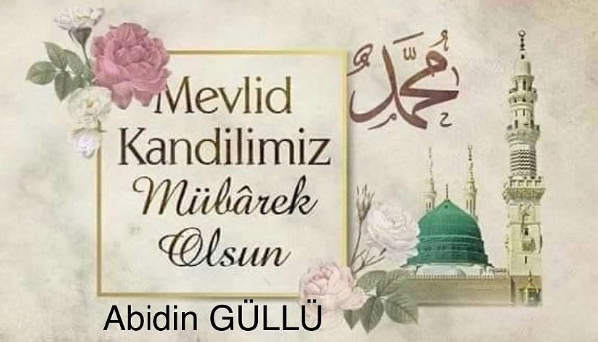 Mevlid Kandili’nin manevi ikliminde, Dualarımız kabul, ibadetlerimiz makbul olsun. 
Kandilimiz Mübarek Olsun.
