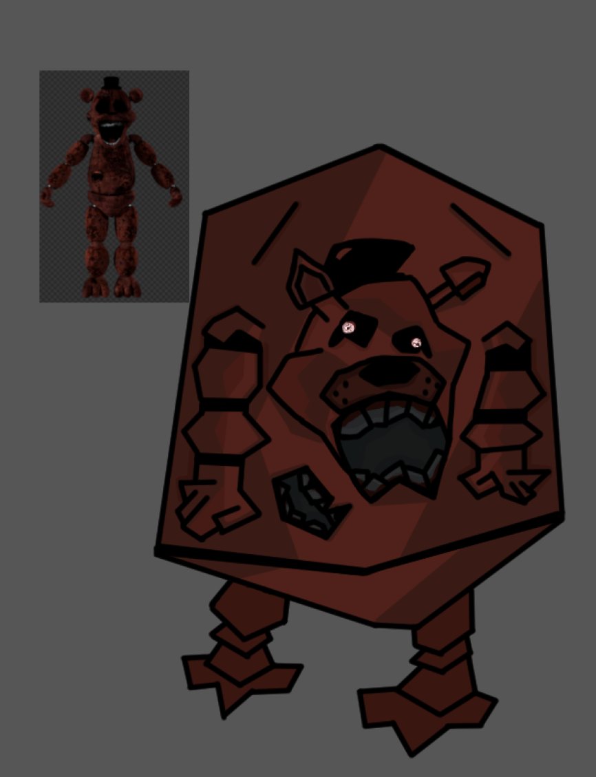 uhhh i watched the Zajcu37 arg and it's pretty cool to me. it has some potential with it's plot regarding of it just being a joke of how other args are to this day. so here's an bloodbear drawing i did because he looks pretty badass and handsome.
#fnaffanart #fnafart