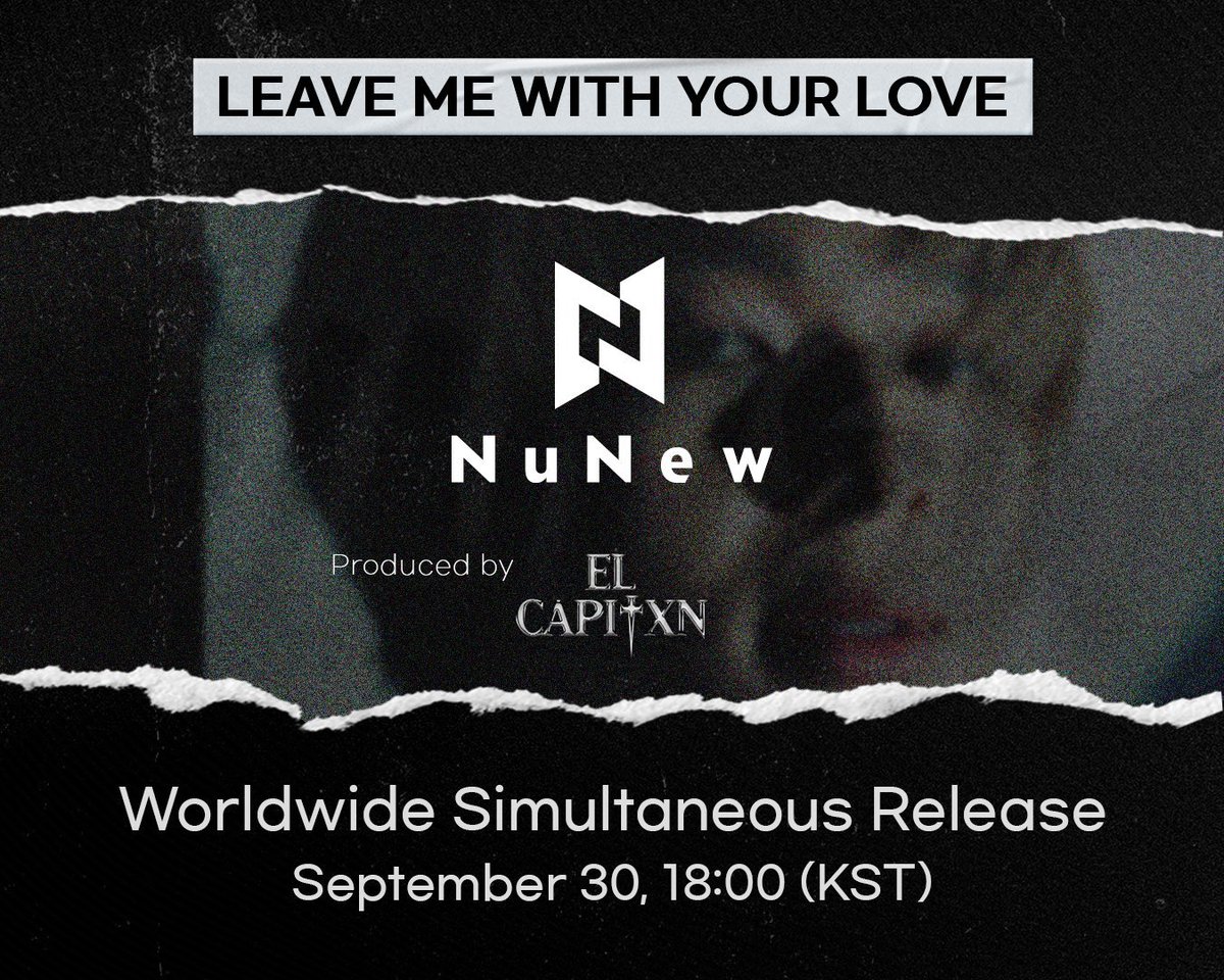 นุนิวจะปล่อยเพลง “Leave Me With Your Love” เพลงเดบิวต์เกาหลีอย่างเป็นทางการ 30 ก.ย.นี้

#TPOP #NuNew #LeaveMeWithYourLove