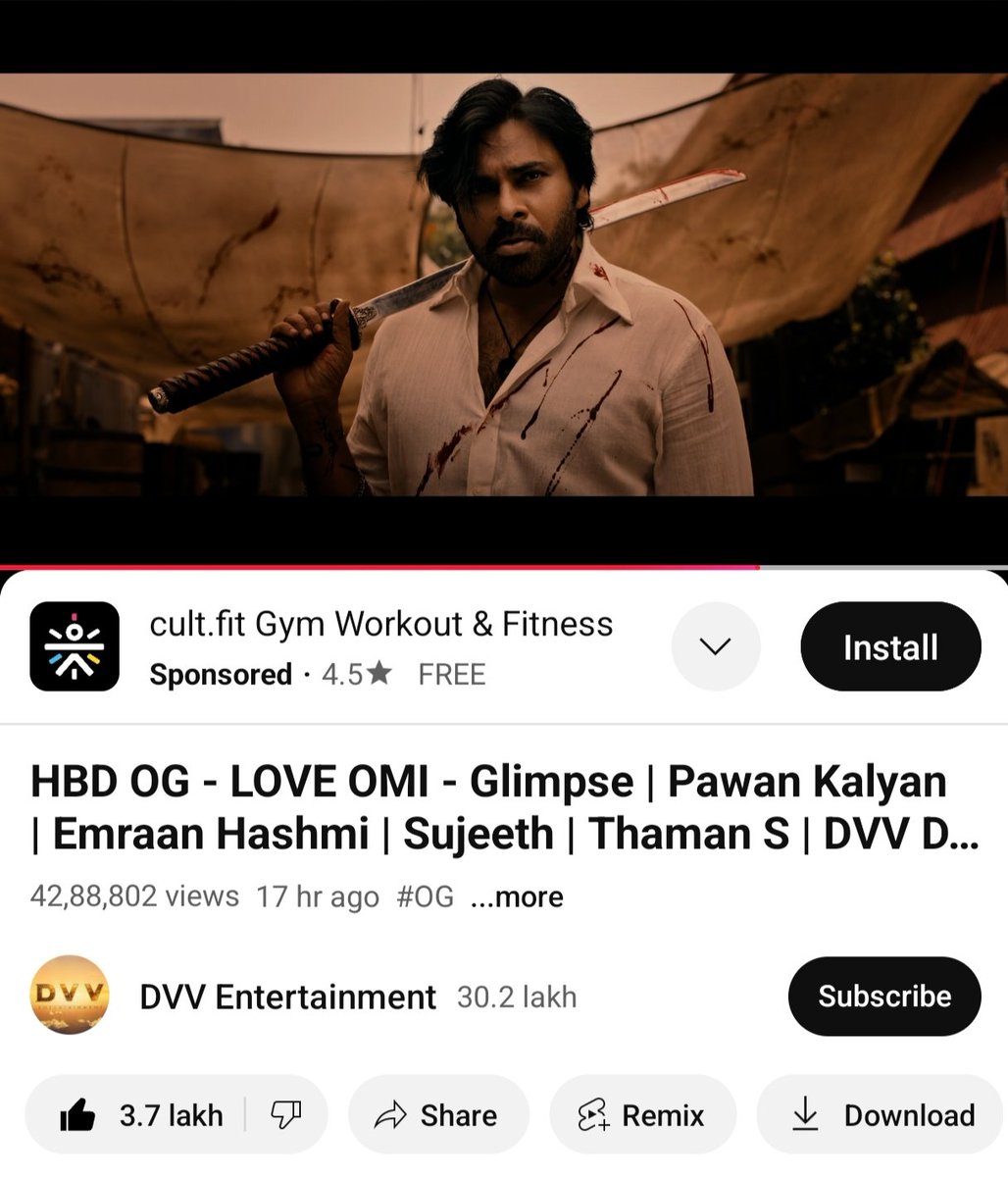 SivaPrasad137's tweet photo. Retweet if you watched more than 5 times💥🔥🔥
#HBDOgLoveOmi #TheyCall https://t.co/VCKq3dL5k5