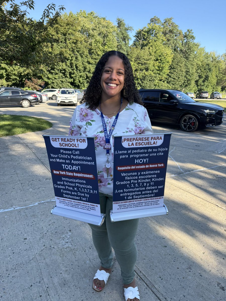 Ellen_Gerace's tweet photo. Check out our new Attendance Matters Campaign @PeekskillCSD ! Please make sure all physical and immunization forms are turned in to your child’s school nurse this week! #AttendanceMatters #BeOnTime https://t.co/0Llcz9Jnst