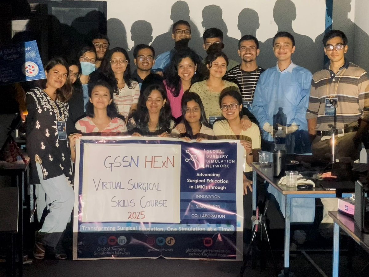 GSSimNetwork's tweet photo. GSSN–HExN Virtual Surgical Skills Course 2025 showed what’s possible when vision, collaboration &amp; passion meet. Grateful to all who made early surgical exposure for med students possible. 

#SurgicalEducation #GlobalSurgery #MedEd #Simulation https://t.co/Hr9kfUO2j8