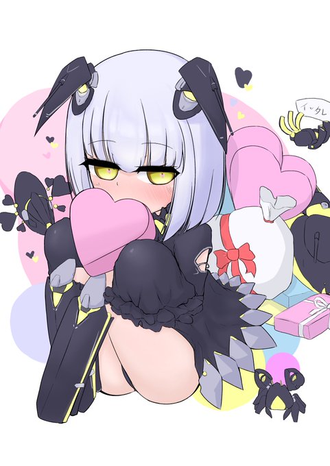 過去絵のバレンタインスカベンジャーちゃん絵再掲…… 