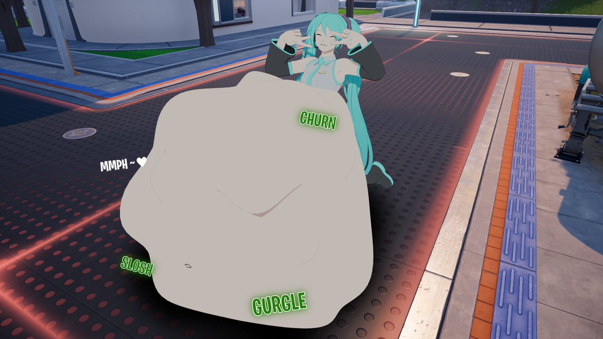 TwiIight_Dusk's tweet image. (commission for @Cr8zyhead31)
her iconic miku miku vore ability