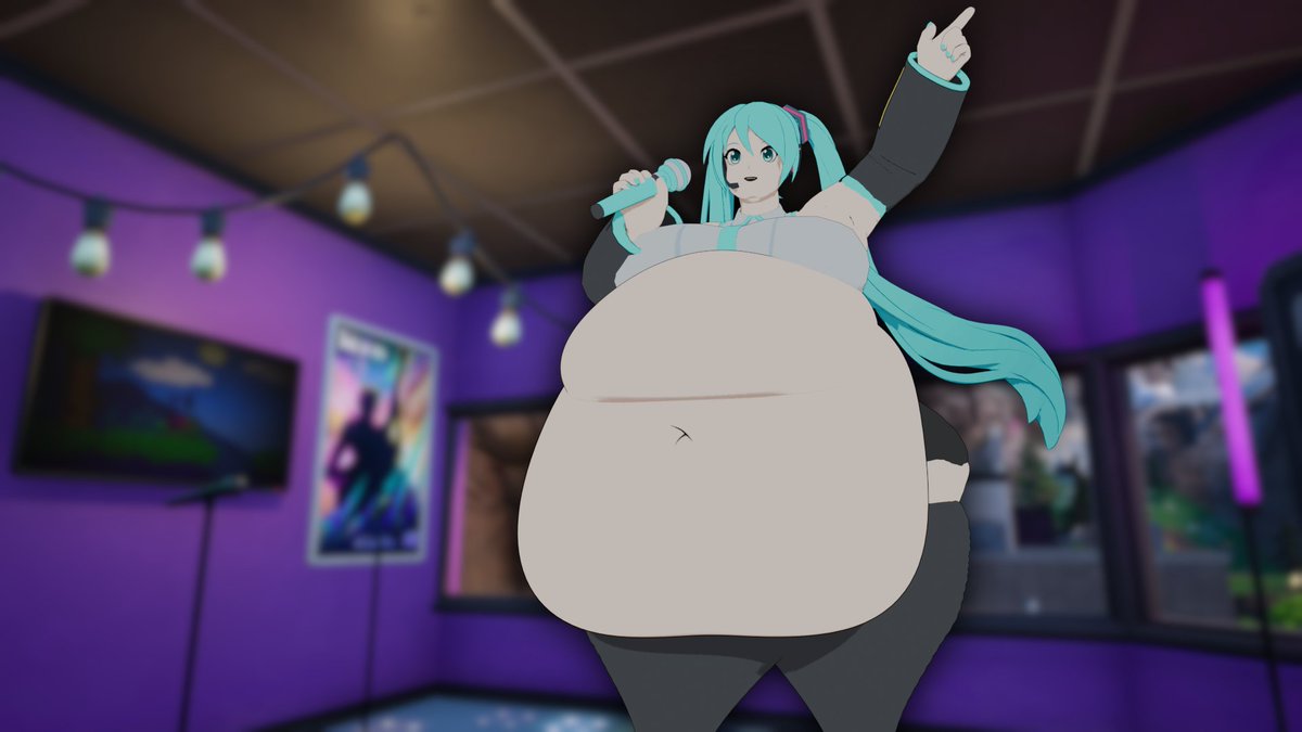 TwiIight_Dusk's tweet image. (commission for @Cr8zyhead31)
her iconic miku miku vore ability