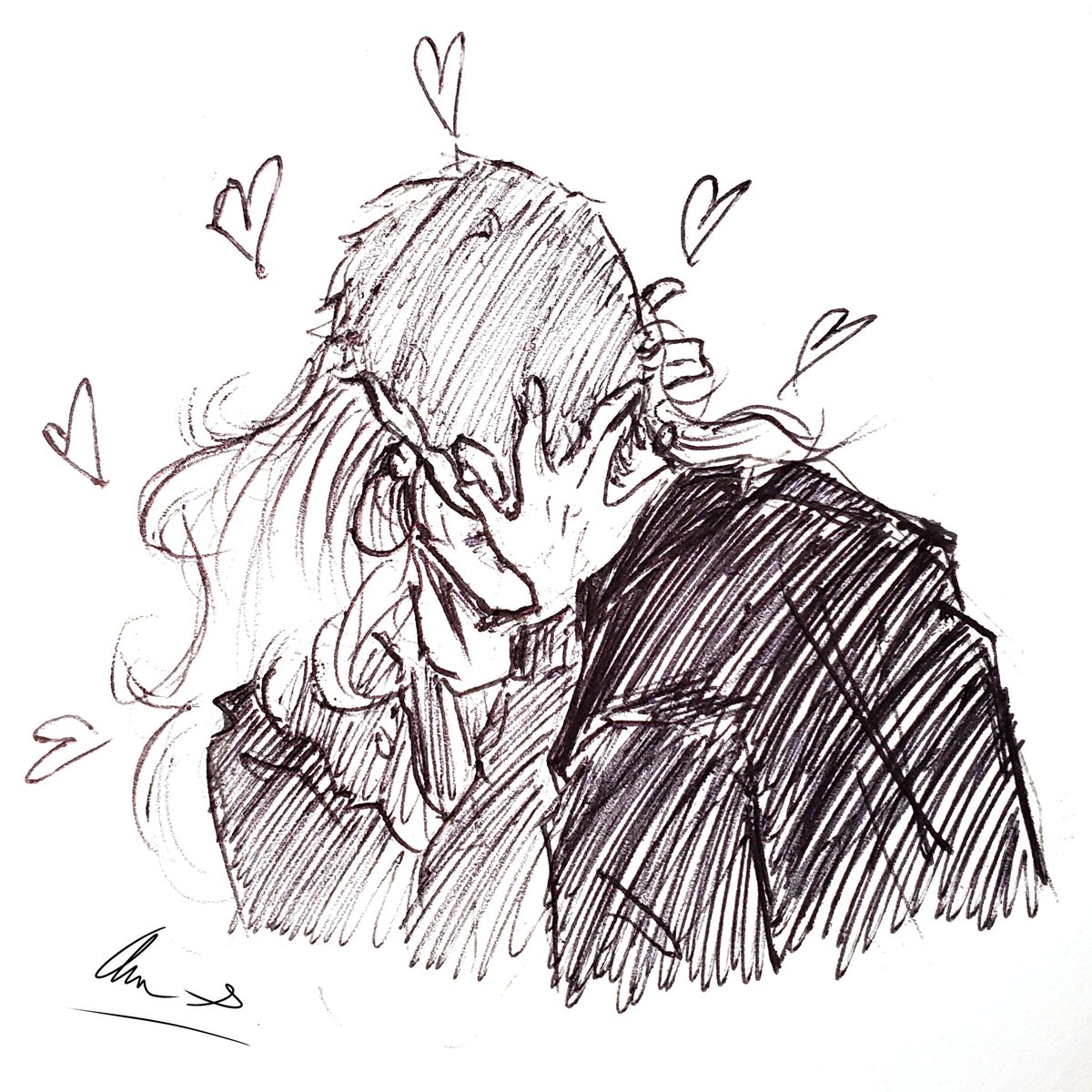 I'm inlove with their relationship. I also just wanted to draw Rose in the flag shirt😭❤️ enjoy ninrose doodles. 
#DoctorWho #ninerose