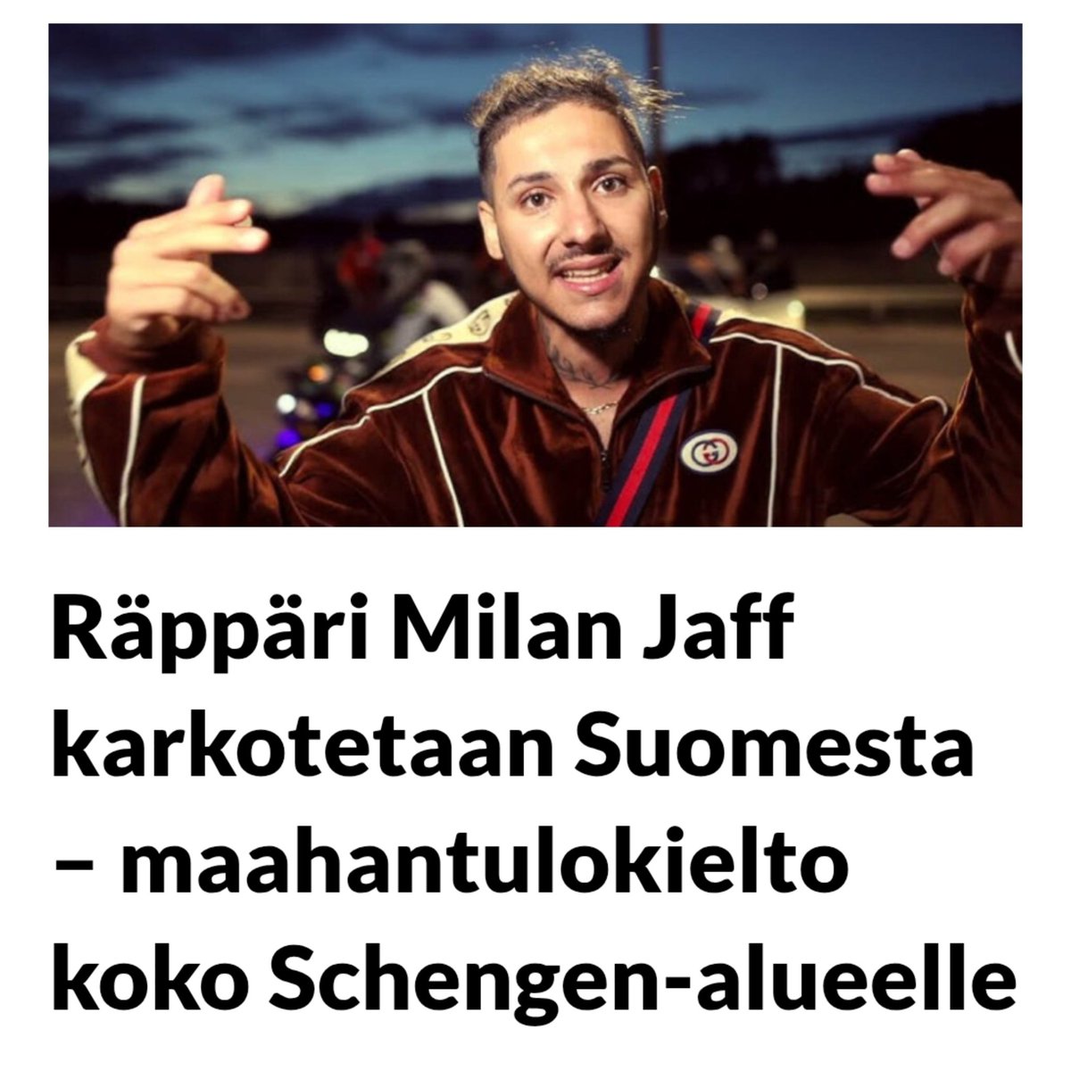 Räppäri Milan Jaff karkotetaan Suomesta – maahantulokielto koko Schengen-alueelle

stara.fi/2025/09/03/rap…