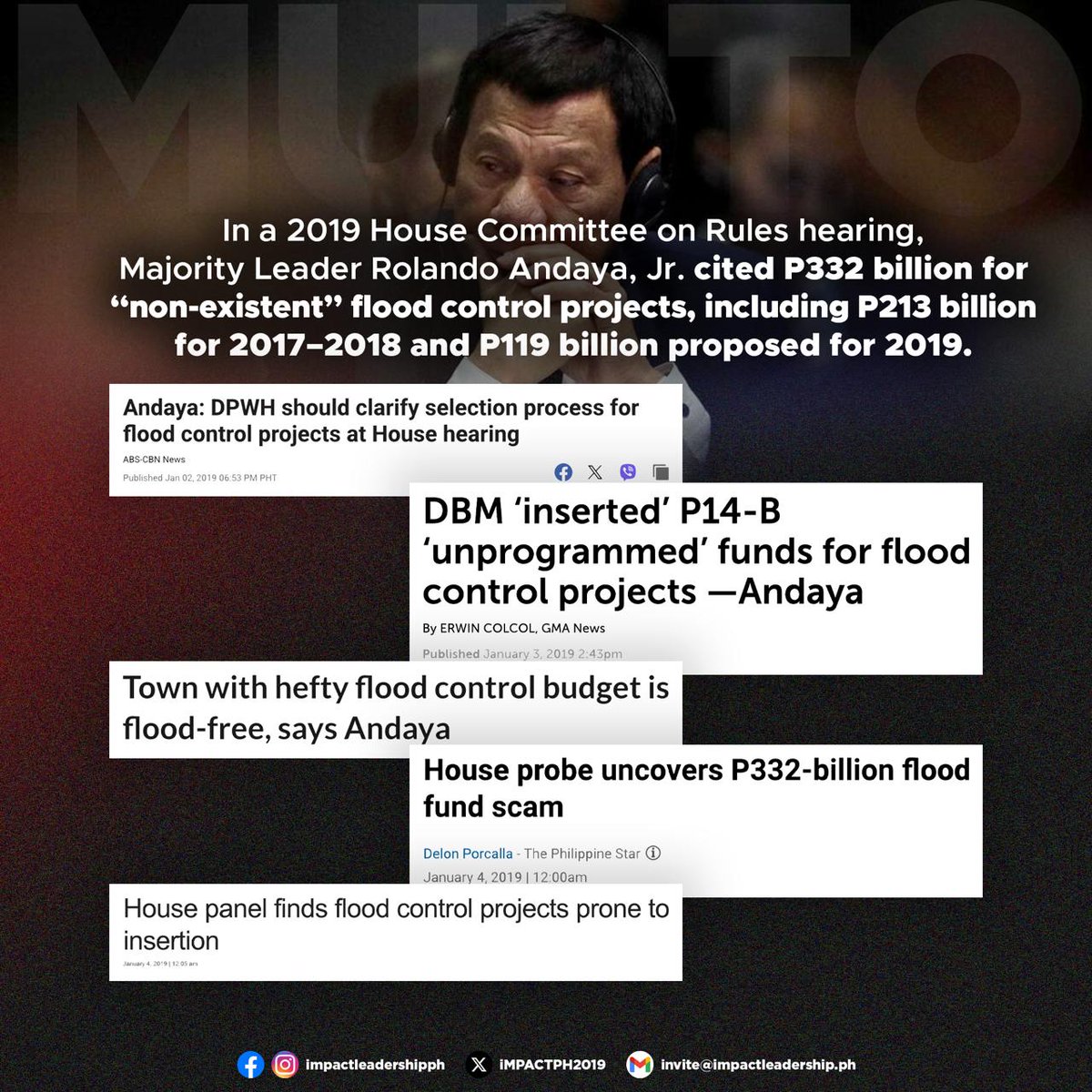 leisbeth_recto's tweet photo. Grabe, P332,000,000,000 ang inilabas na pondo sa "non-existent" flood control projects?

P*tang*na talaga 'tong matandang korap na 'to!

Sampahan ng kaso ang matandang 'to na siya ang pasimuno sa malawakang ghost projects at anomalya sa flood control projects.

Nakakagalit. 😤 https://t.co/T7TqAsB3nN
