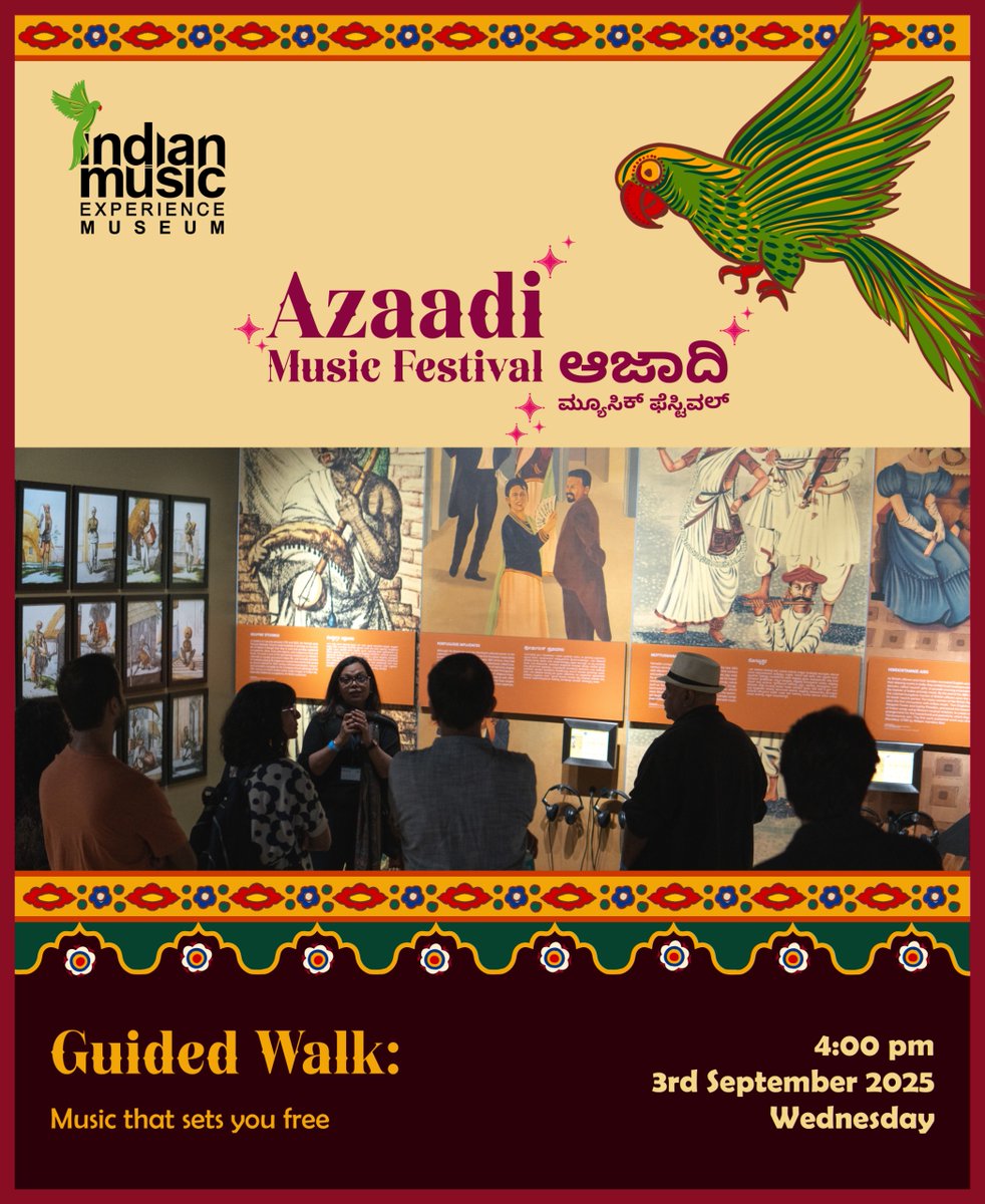 Explore music as identity, resistance &amp; joy at IME’s #AzaadiMusicFestival.

Register: indianmusicexperience.org/azaadi-music-f…

Join: whatsapp.com/channel/0029Vb…