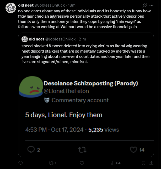23klance's tweet photo. No wonder it was sorta quiet today. The broke ass 🤡got banned yet again lmao

I can't wait to get that transcript from that last court hearing you had. its gonna have its own pinned tweet where you ADMIT that you LIED LMAOOOOOOOOO https://t.co/pBie71UZE7