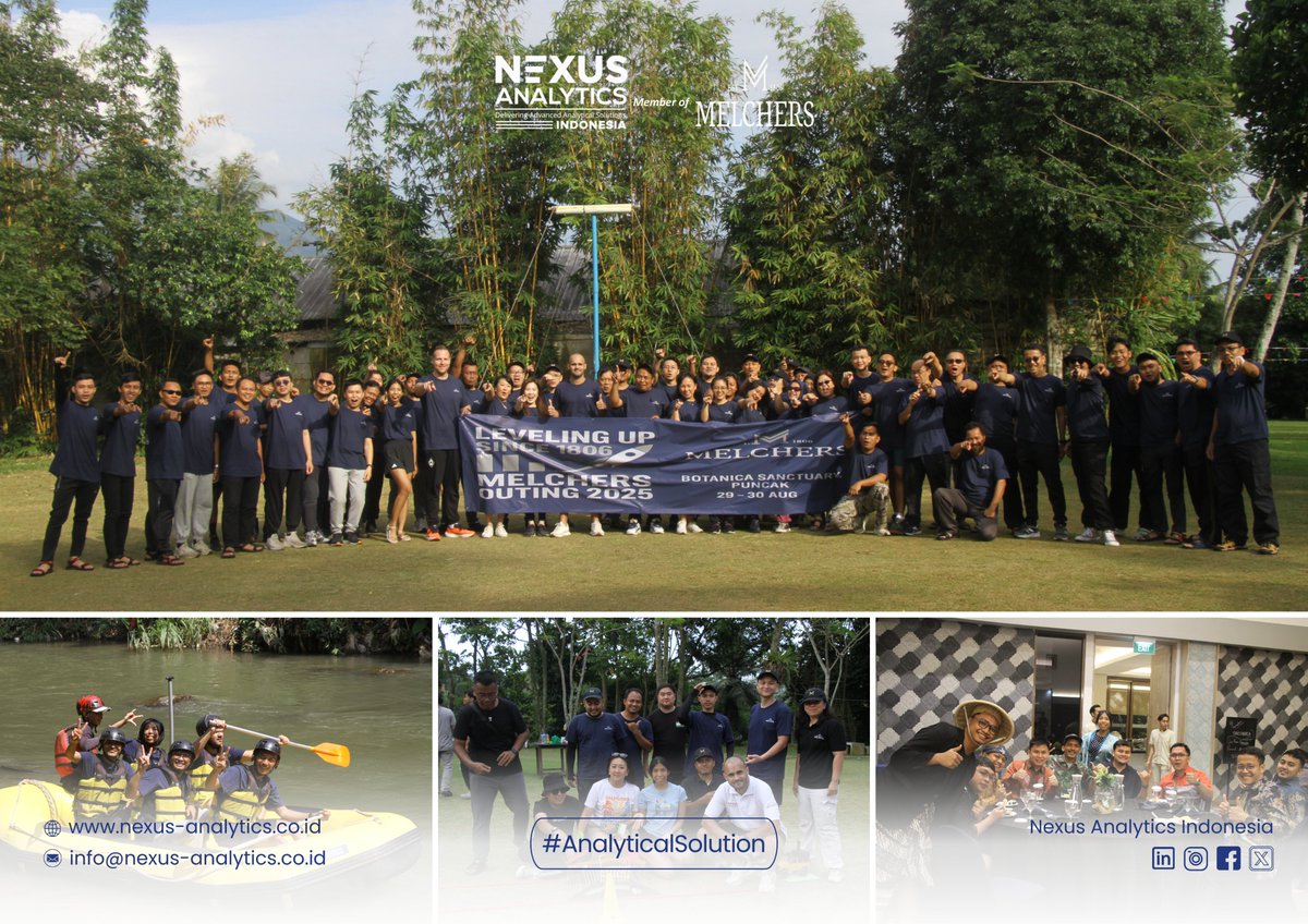 Nexus Analytics Indonesia (@nexusanalytic) on Twitter photo ๐ฟ ๐๐๐ฏ๐๐ฅ๐ข๐ง๐ ๐๐ฉ ๐๐จ๐ ๐๐ญ๐ก๐๐ซ! ๐ฟ
As part of Melchers, our team at Nexus Analytics Indonesia had the pleasure of joining the ๐๐๐ฅ๐๐ก๐๐ซ๐ฌ ๐๐๐ฆ๐ข๐ฅ๐ฒ for the ๐๐๐ฅ๐๐ก๐๐ซ๐ฌ ๐๐ฎ๐ญ๐ข๐ง๐ 2025 at ๐๐จ๐ญ๐๐ง๐ข๐๐ ๐๐๐ง๐๐ญ๐ฎ๐๐ซ๐ฒ, ๐๐ฎ๐ง๐๐๐ค 29 - 30 August. ๐ฟ ๐๐๐ฏ๐๐ฅ๐ข๐ง๐ ๐๐ฉ ๐๐จ๐ ๐๐ญ๐ก๐๐ซ! ๐ฟ
As part of Melchers, our team at Nexus Analytics Indonesia had the pleasure of joining the ๐๐๐ฅ๐๐ก๐๐ซ๐ฌ ๐๐๐ฆ๐ข๐ฅ๐ฒ for the ๐๐๐ฅ๐๐ก๐๐ซ๐ฌ ๐๐ฎ๐ญ๐ข๐ง๐ 2025 at ๐๐จ๐ญ๐๐ง๐ข๐๐ ๐๐๐ง๐๐ญ๐ฎ๐๐ซ๐ฒ, ๐๐ฎ๐ง๐๐๐ค 29 - 30 August.