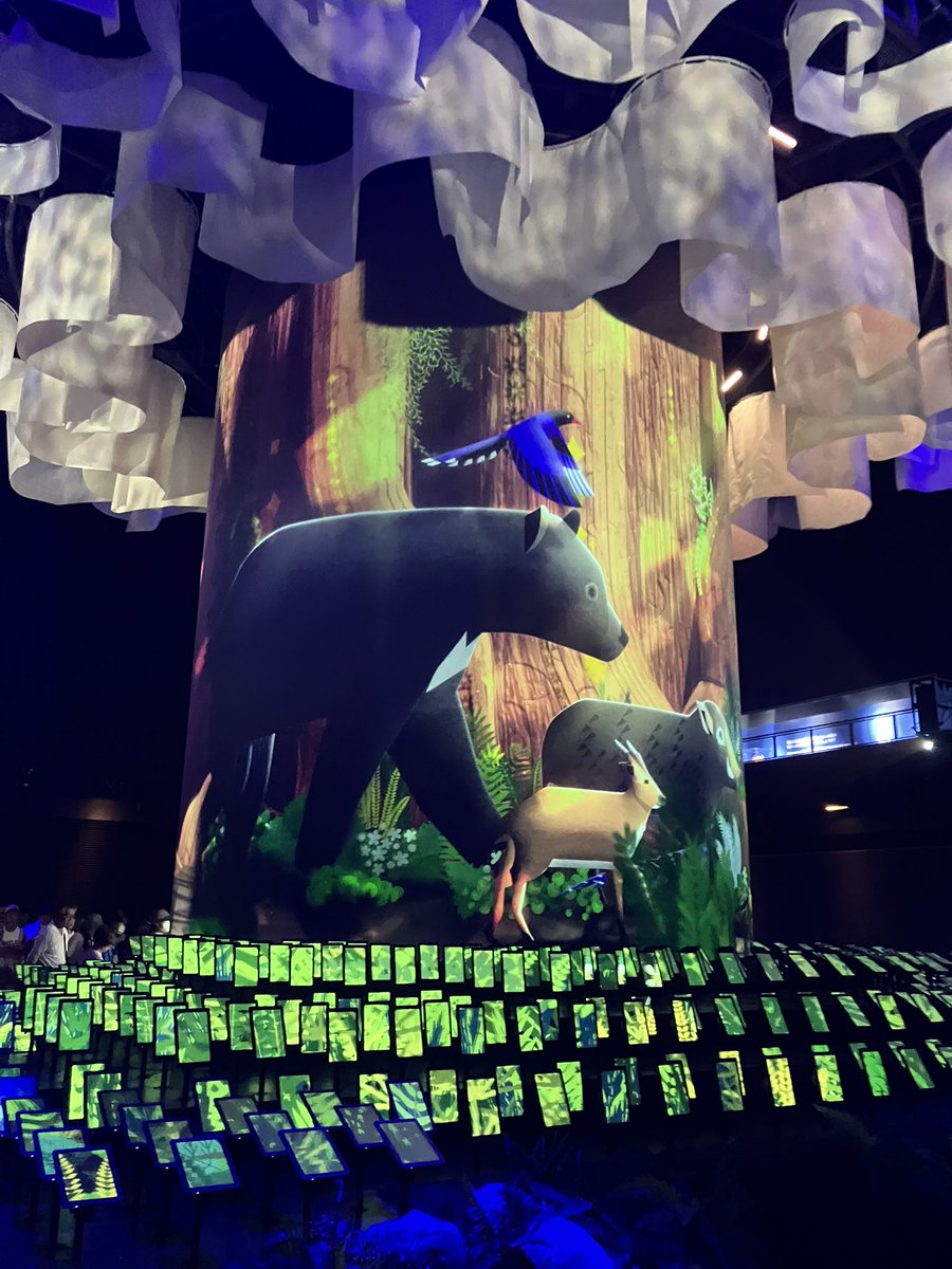 hanzoubentou's tweet image. #テックワールド 館に入場❣️
大きな木の前にクマさん🐻とか蝶々🦋がでてきた💕
時計とカバンもろた☺️✌️#TECHWORLD