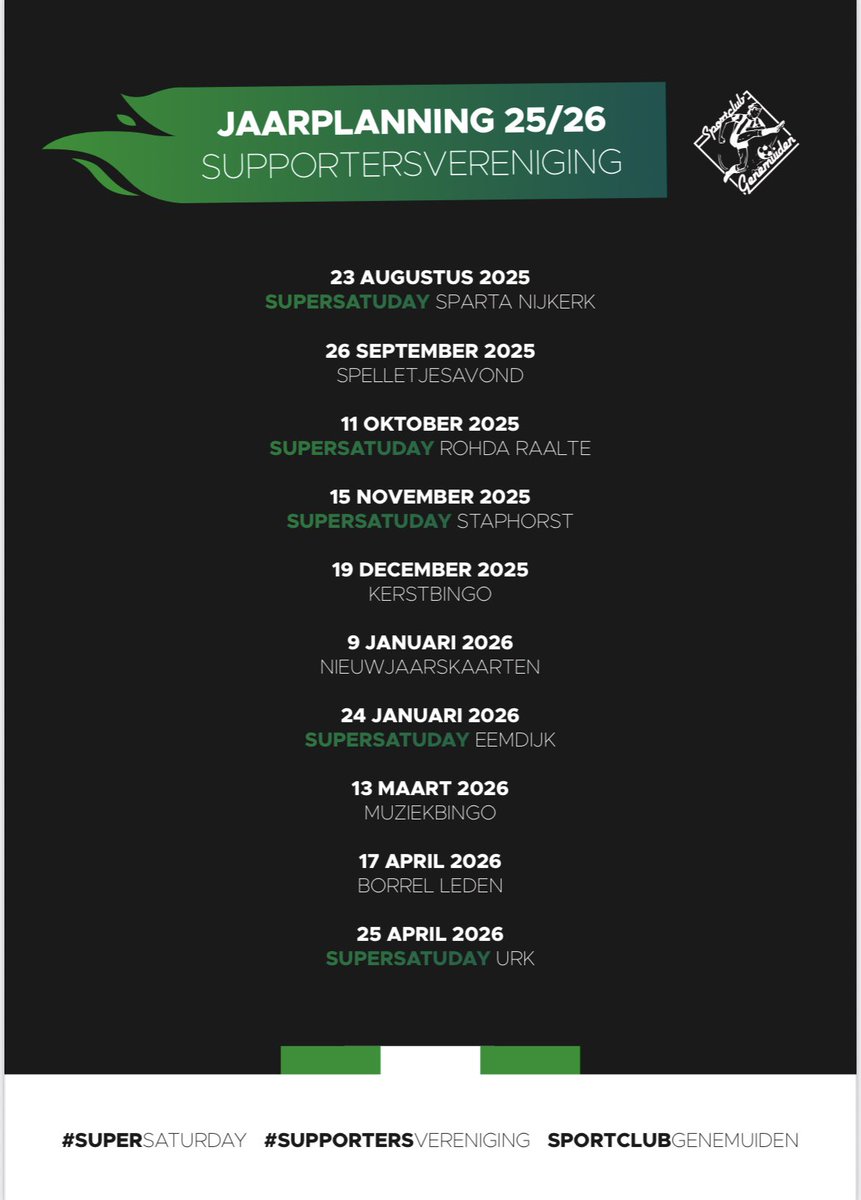 Supportersvereniging SC-Genemuiden tweet media