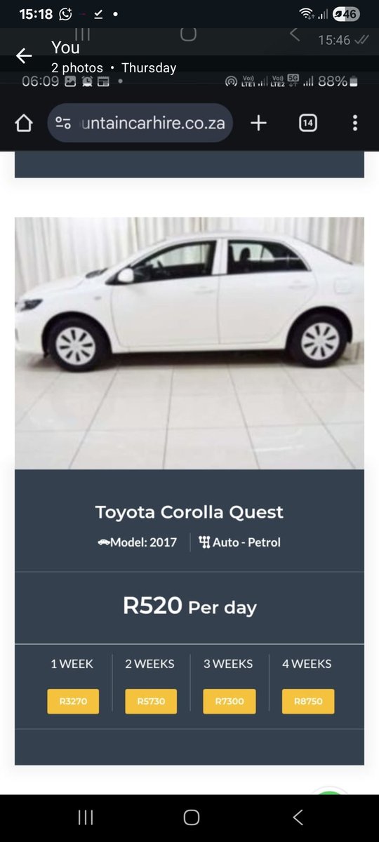 Fountainhiring's tweet photo. Fountain Car Hire offers unlimited Kilometres with lowest rental fees in Pretoria call 012 004 2043 or watsapp 066 025 1363 or visit https://t.co/m2rTBb8T76 https://t.co/dMINapAybl