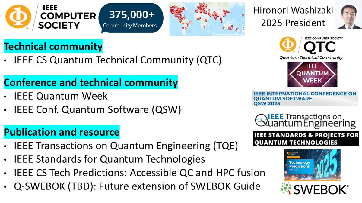 Hiro_Washi's tweet image. Provide remarks at IEEE #QuantumWeek 2025 (attracting 1,800+ registrations!) in Albuquerque, where the @ComputerSociety is one of the main sponsoring IEEE technical societies. Led by Hausi, we &quot;entangleed&quot; by singing &apos;Eight Days a Week,&apos; with Quantum! qce.quantum.ieee.org/2025/