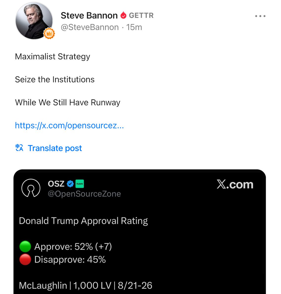 Maximalist Strategy 

Seize the Institutions

While We Still Have Runway 

x.com/opensourcezone…