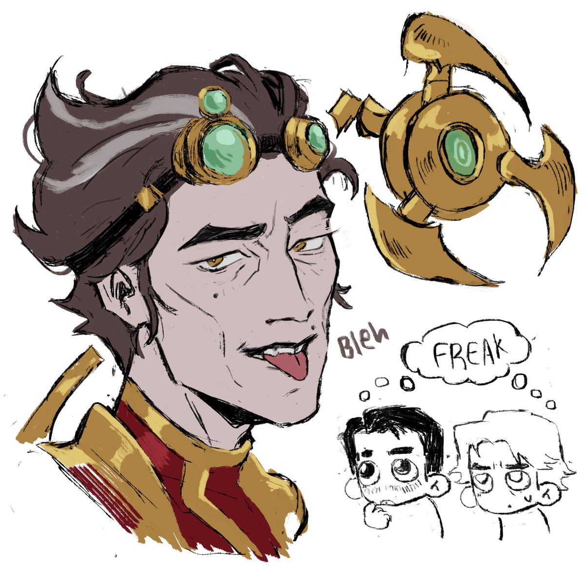 FUCKK I FORGOT HIS GREY HAIR SO SORRY