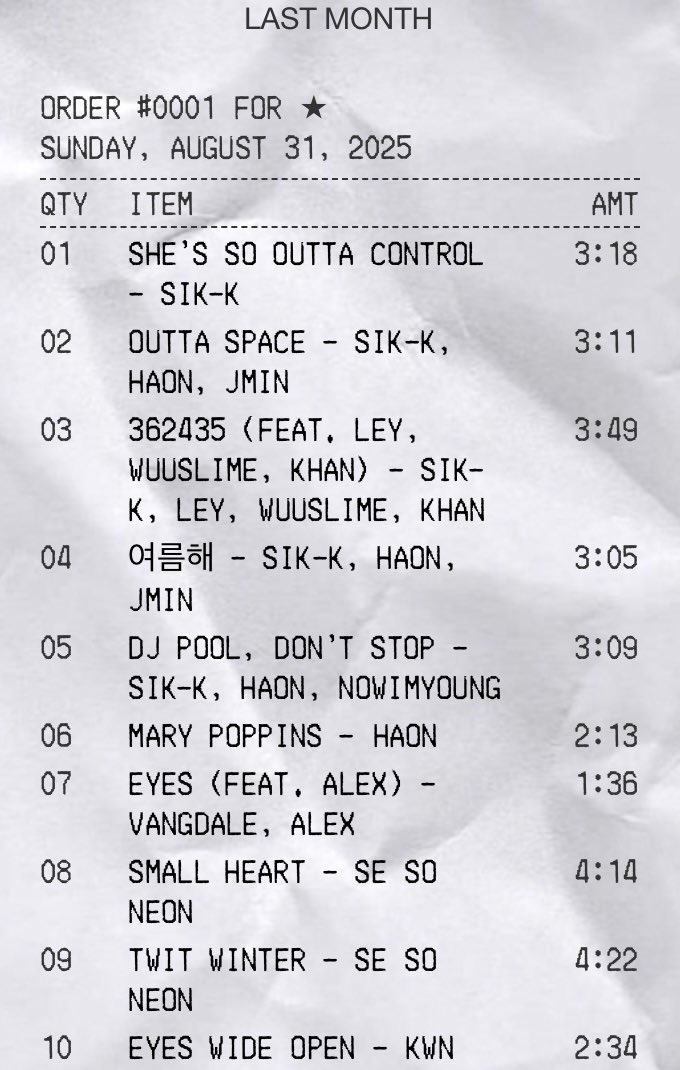 dnwmp4's tweet image. august receiptifyyy #kcfamily #sesoneon #kwn yasss