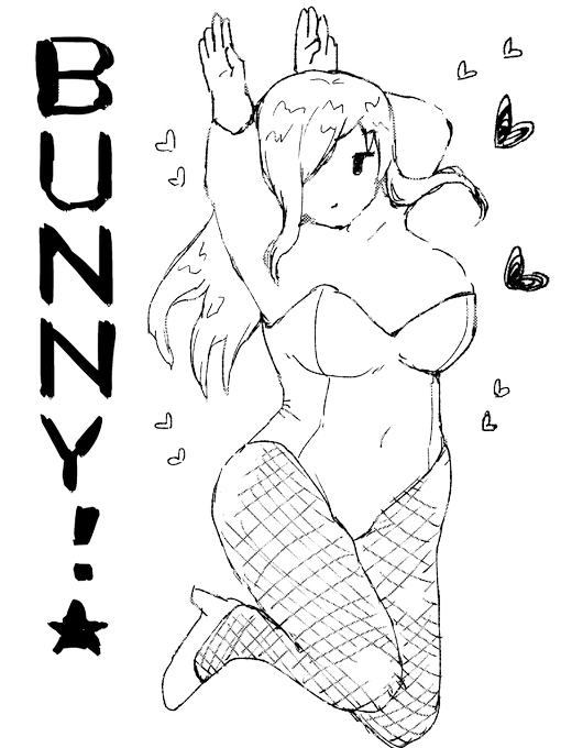 クリックでドット絵になるバニーガールお姉さんテスト 