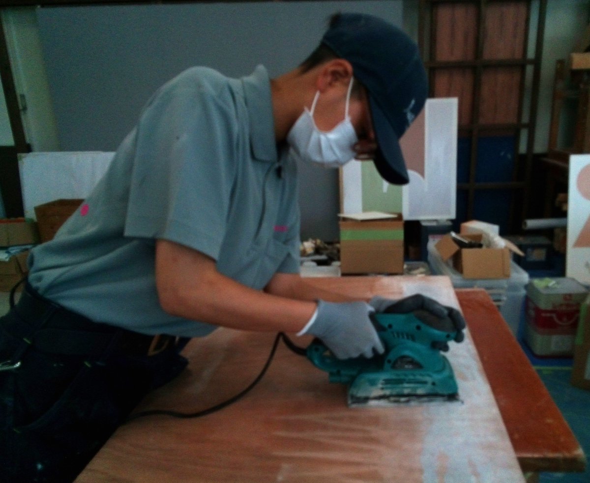 miyakun525583's tweet image. 今日は建築塗装科の訓練日です。建築塗装は建物の美しさに加え建物を保護する為に大切な工程です。宮崎高等技術専門校の建築塗装科では 建築塗装のスペシャリストを目指して、現場に必要な様々な訓練を行っています。＃建築塗装