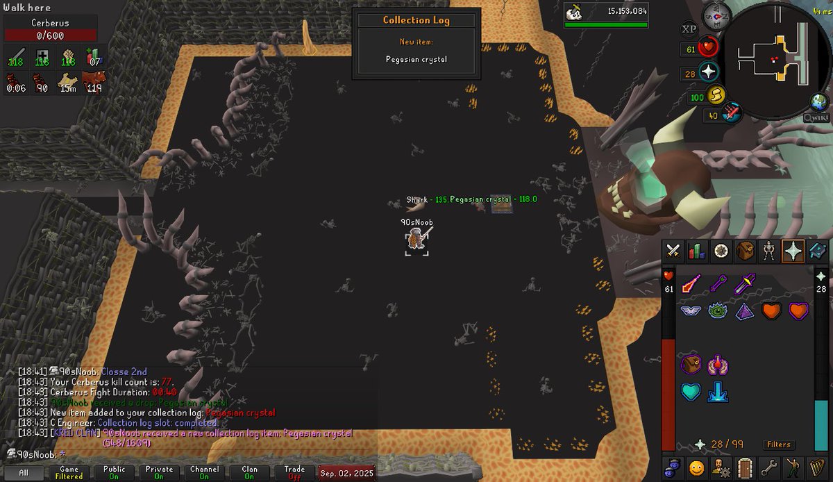 2/3 Crystals on the way to maxing the Treads. The final crystal hunt continues on stream today!

#osrs 
twitch.tv/90snoob