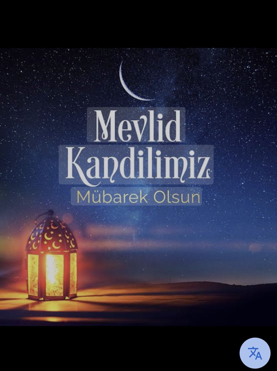 Mevlid Kandilimiz Mübarek Olsun.