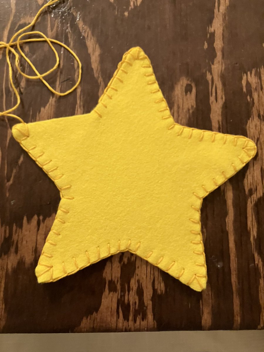 No review of digital forensic material tonight; I’m stitching felt stars!⭐️